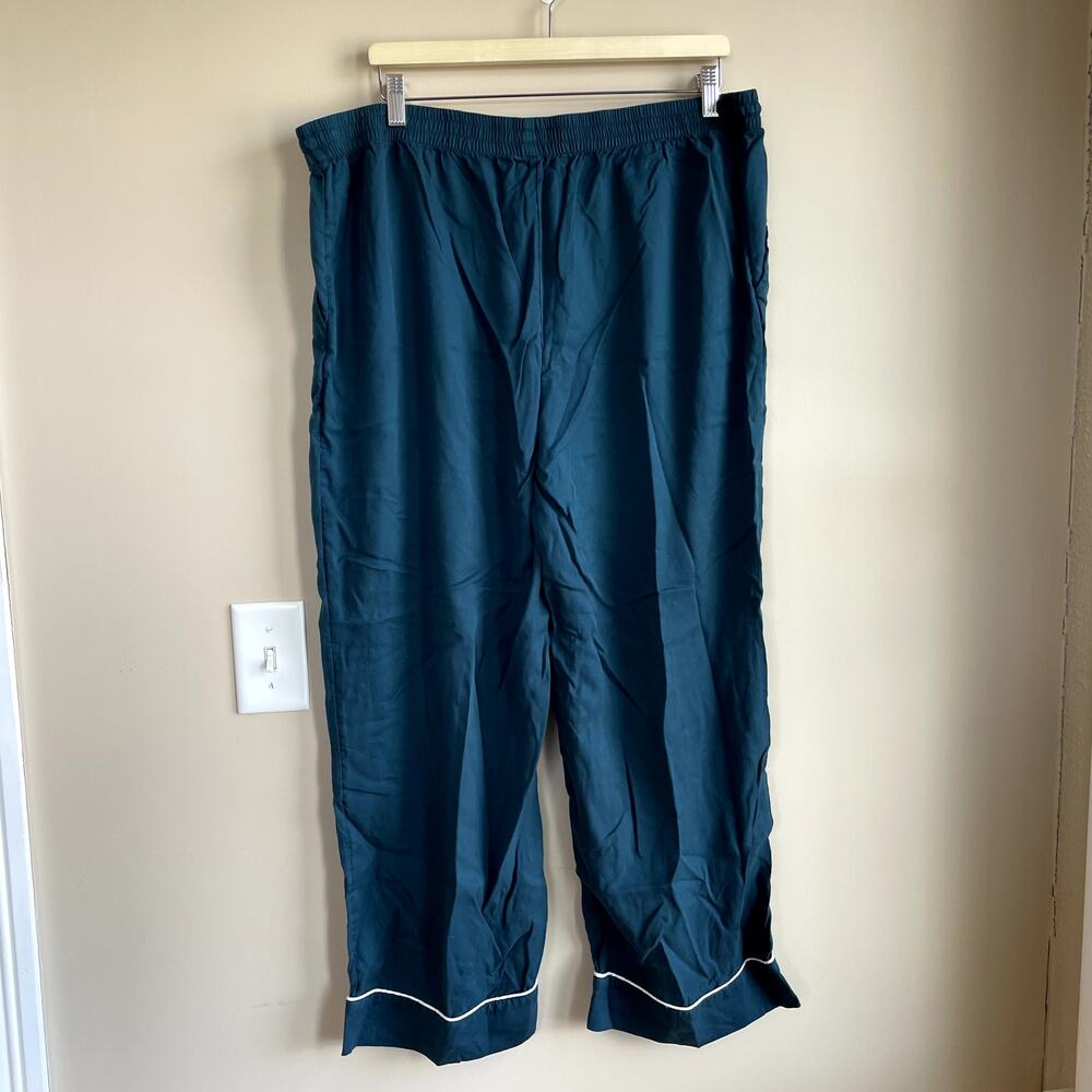Soma turquoise casual trousers elastic waist pull on women's 38 lenzing lyocell - Picture 5 of 7